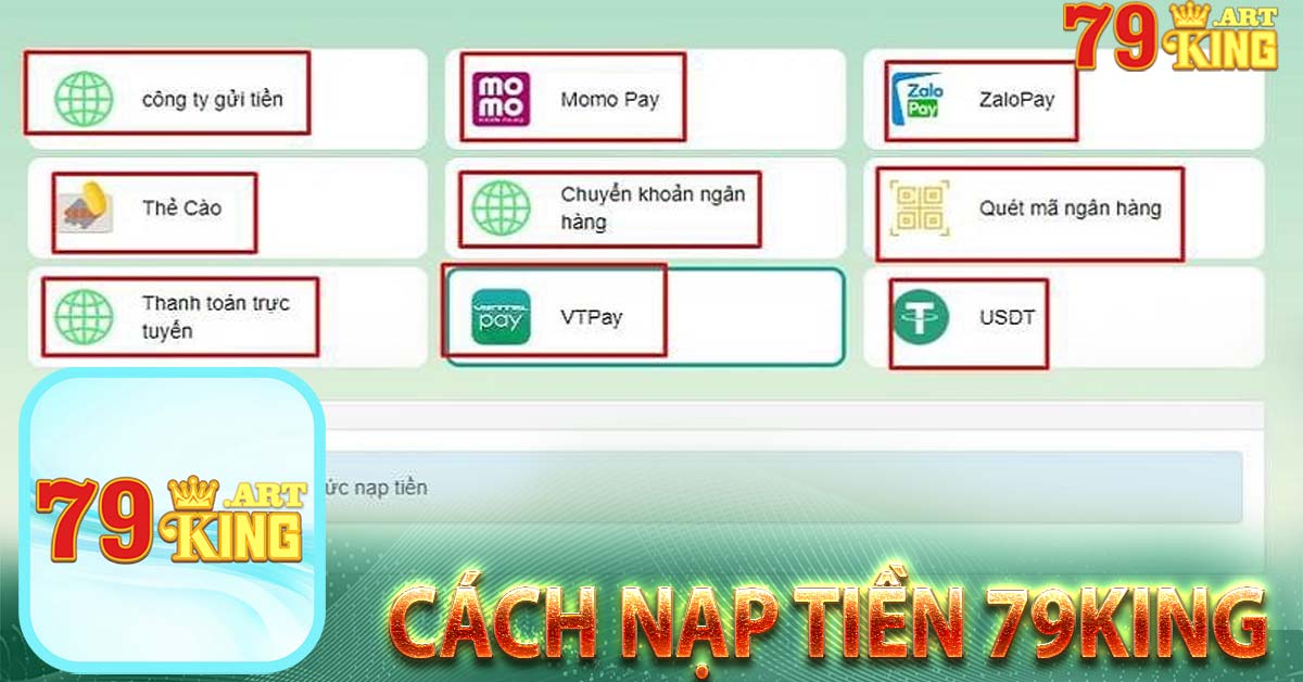 Cách nạp tiền 79king