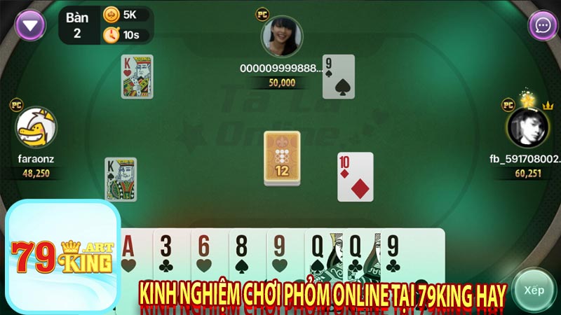 Kinh nghiệm chơi phỏm online tại 79king hay
